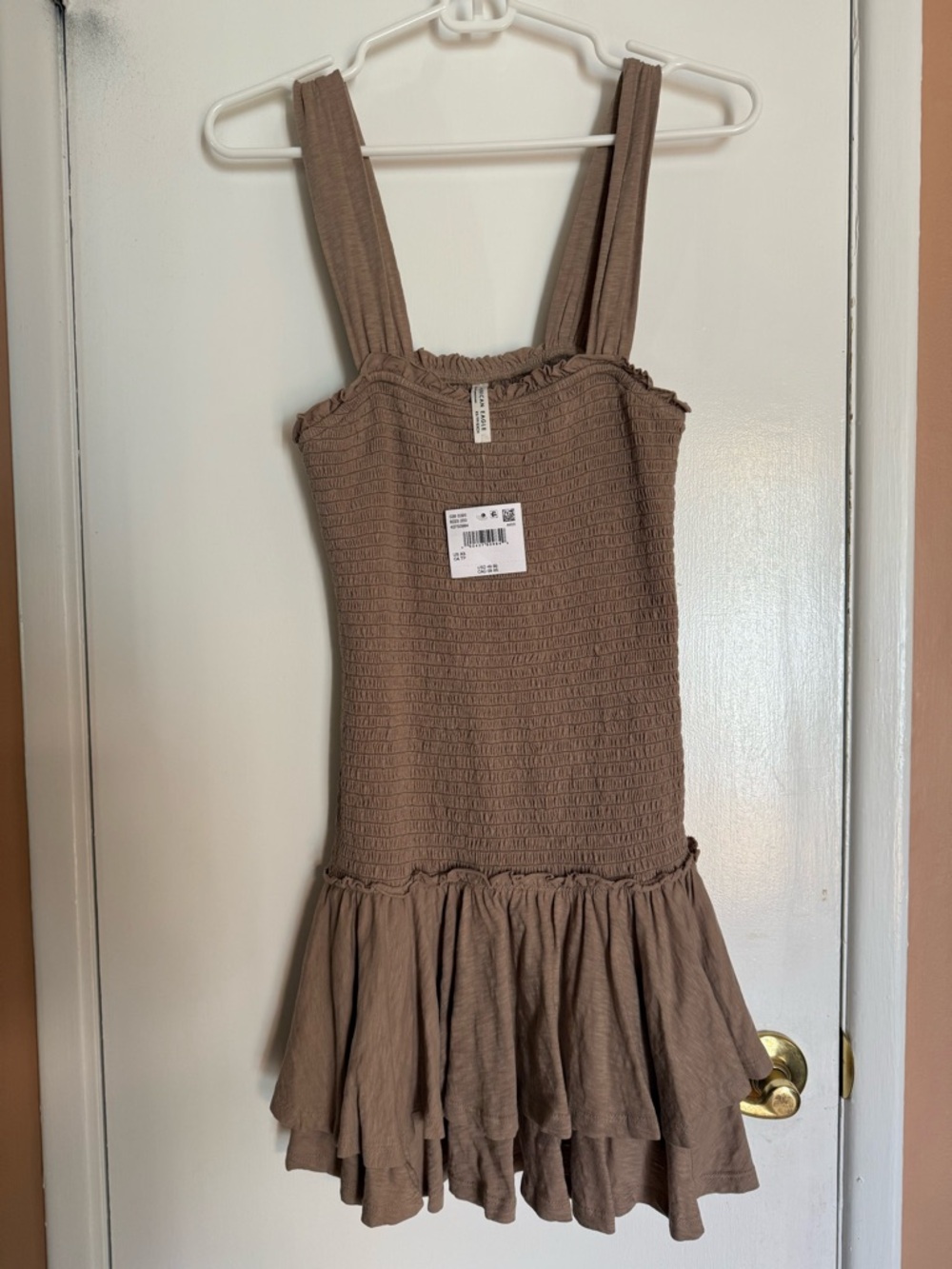 American Eagle Smocked Ruffled Mini Dress